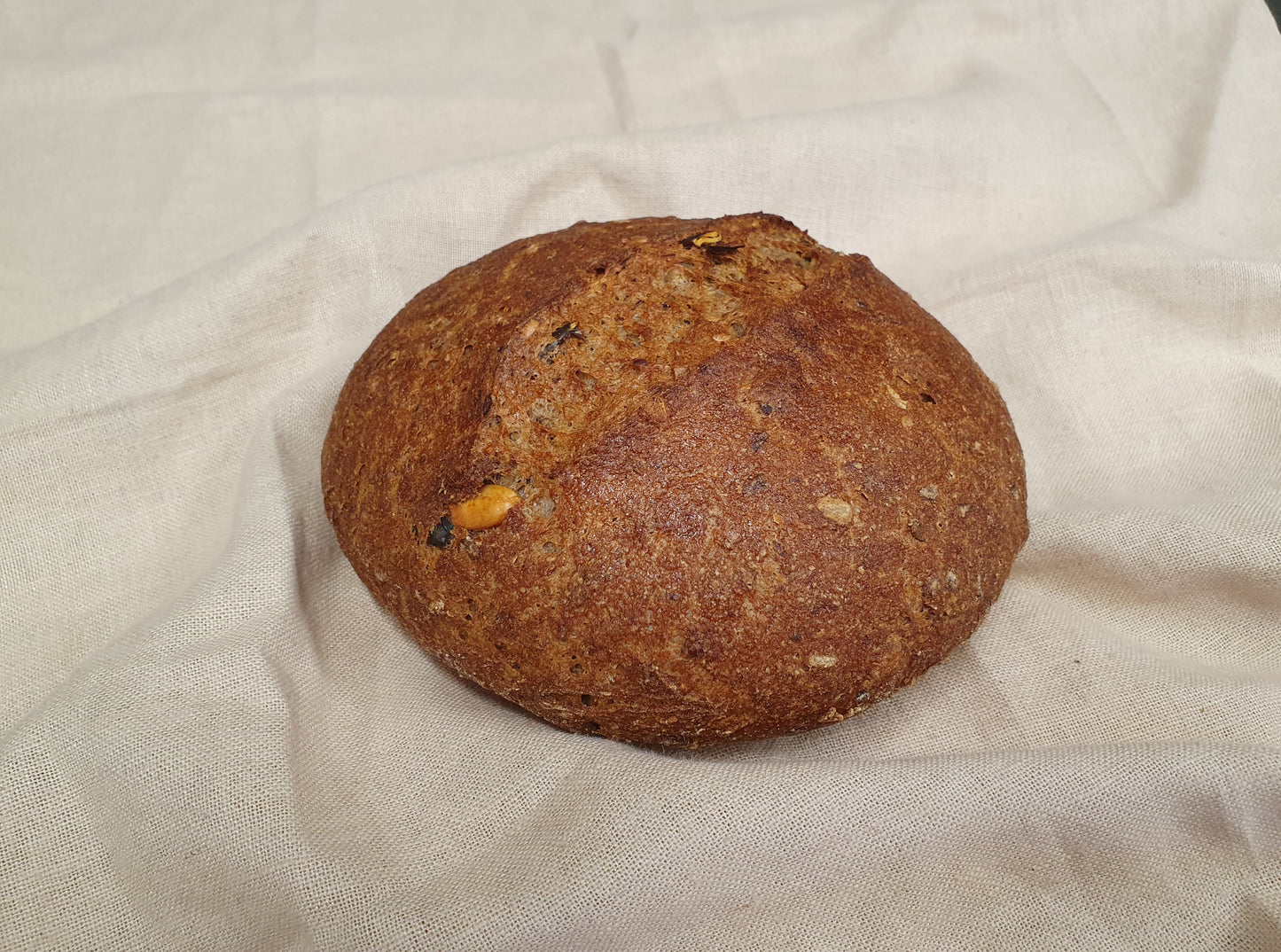 Buchweizenvollkornbrot mit Hafer